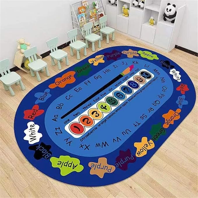 Premium Educational Rug Soft Comfortable Durable Non Slip Material Perfect Kids Learning Floor